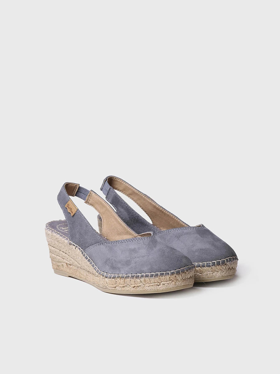 Toni Pons Betty-A espadrilles femme daim compensées 5 cm