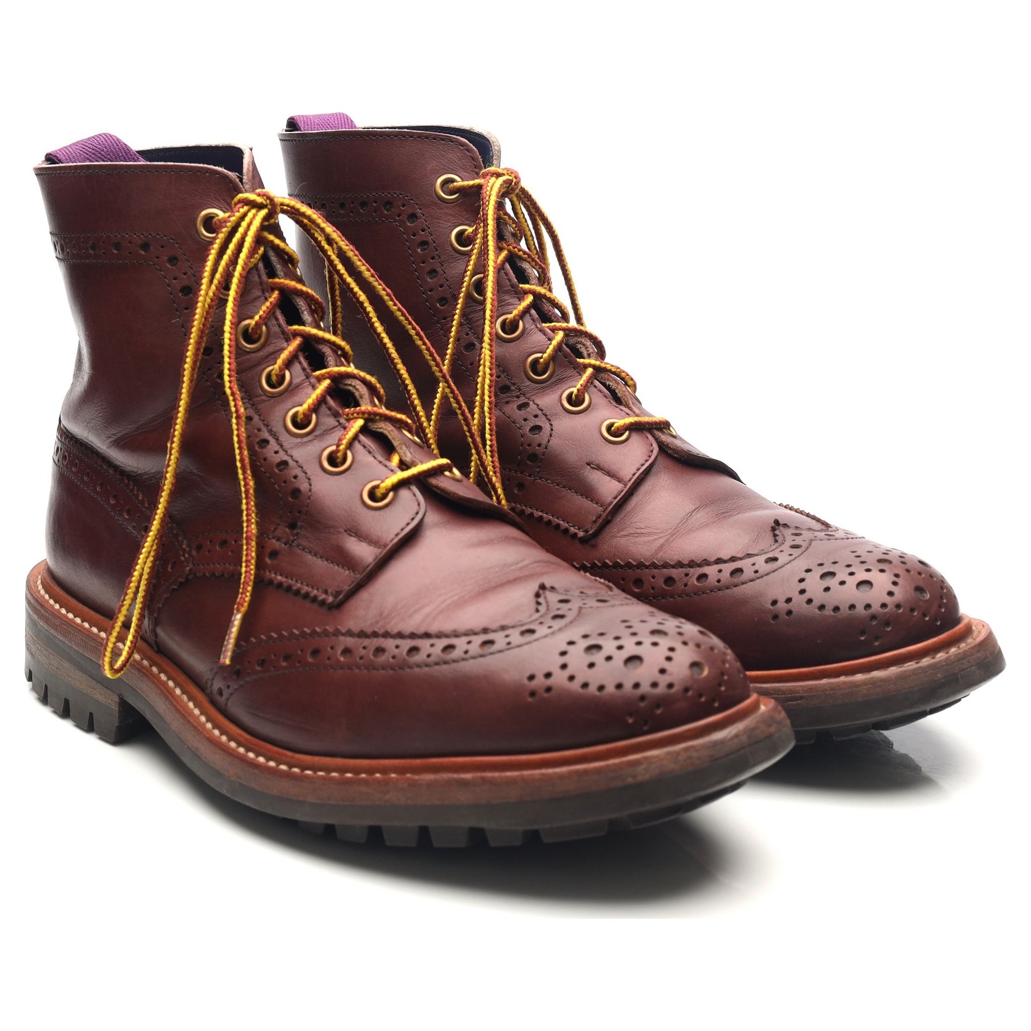 Tricker's Stow boots cuir bordeaux pointure UK 7.5
