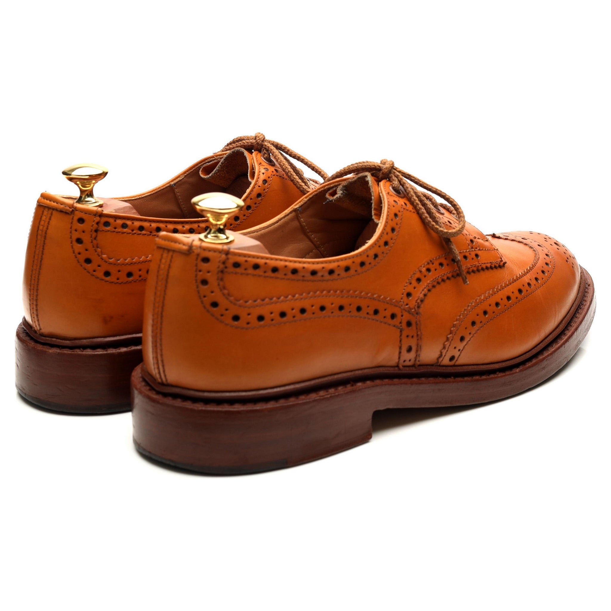 Tricker's Bourton derby brogue cuir camel UK 9.5
