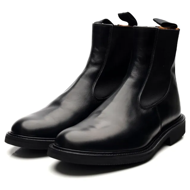 Tricker's Stephen bottes chelsea cuir noir UK 9