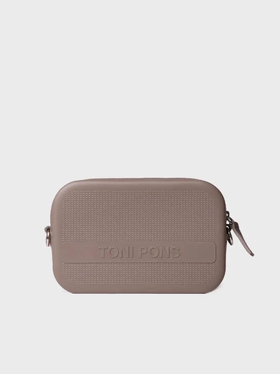Toni Pons Ginger sac bandoulière femme taupe caoutchouc