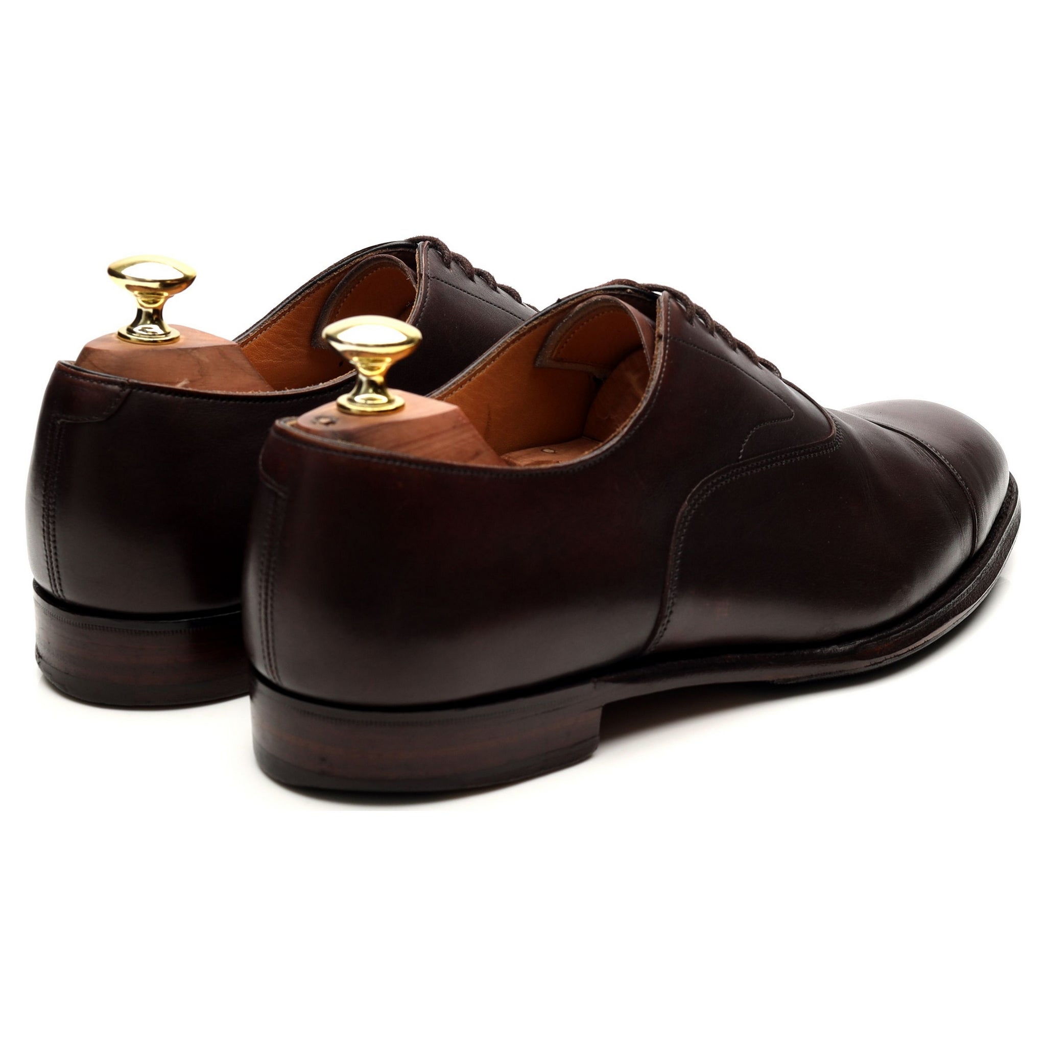 Cheaney Alfred oxford cuir marron foncé UK 7 semelle cuir