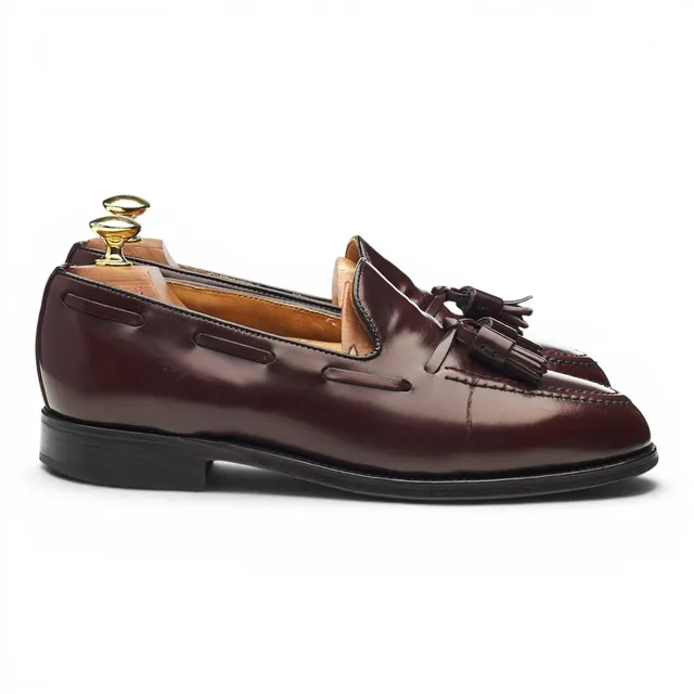 Shipton Harrow mocassins cuir bordeaux UK 6,5