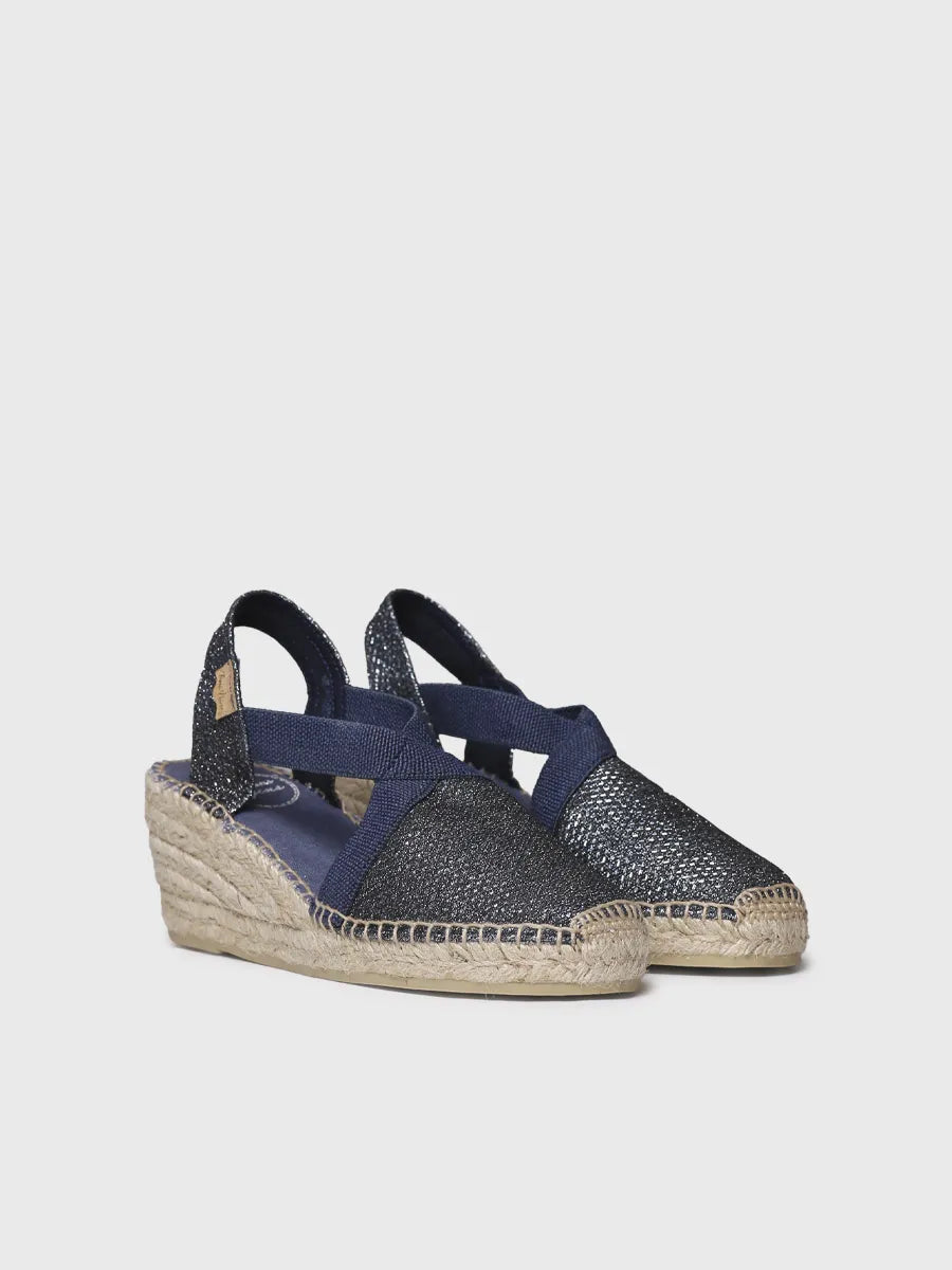 Toni Pons Triton espadrille compensée brillante vegan