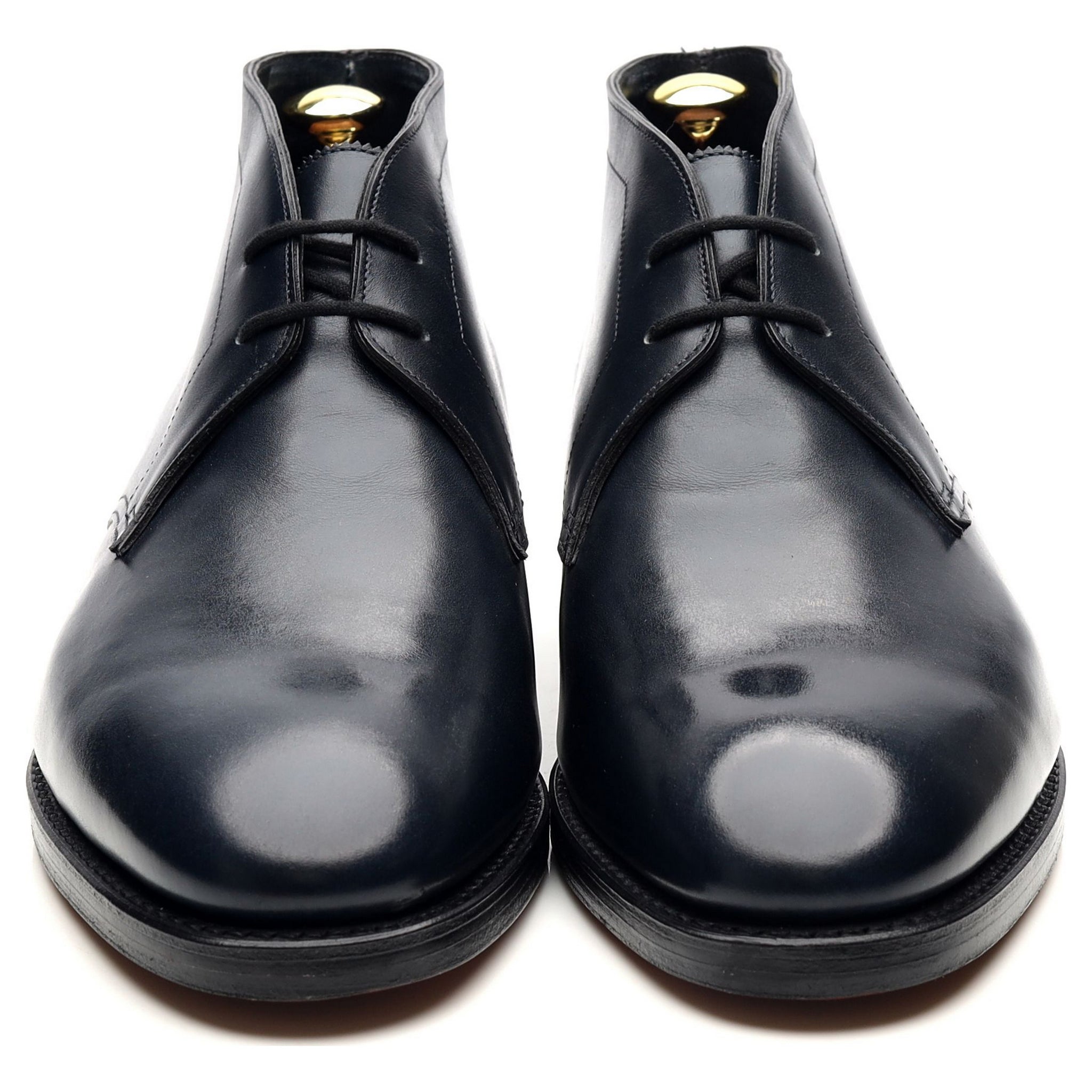 John Lobb Heywood bottines cuir bleu marine pointure UK 7