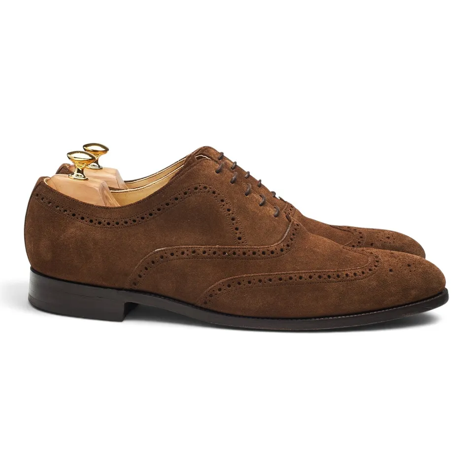 Barker Hampstead richelieu daim marron pointure UK 12 G
