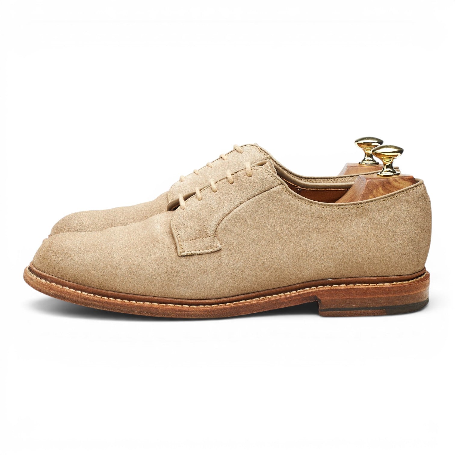 Allen Edmonds Leeds derby suède beige UK 7