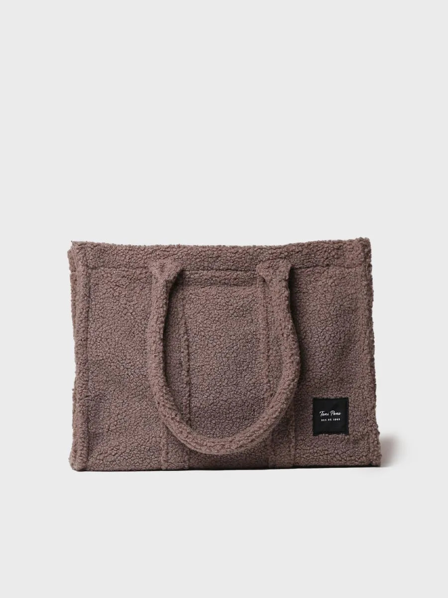 Toni Pons Gwen sac shopper fourrure taupe taille unique