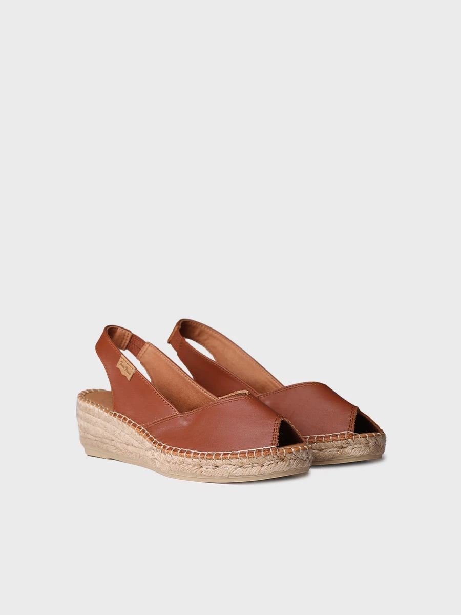 Toni Pons Bernia-P espadrilles cuir bout ouvert