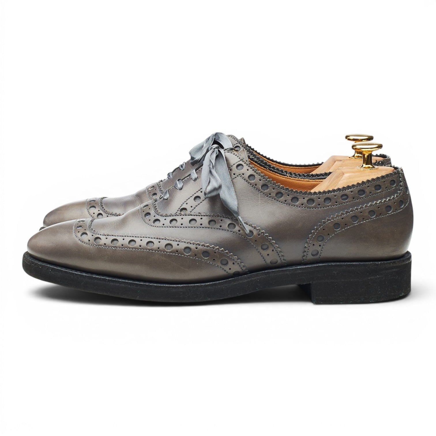Crockett & Jones Anna Oxfords cuir gris 6 UK