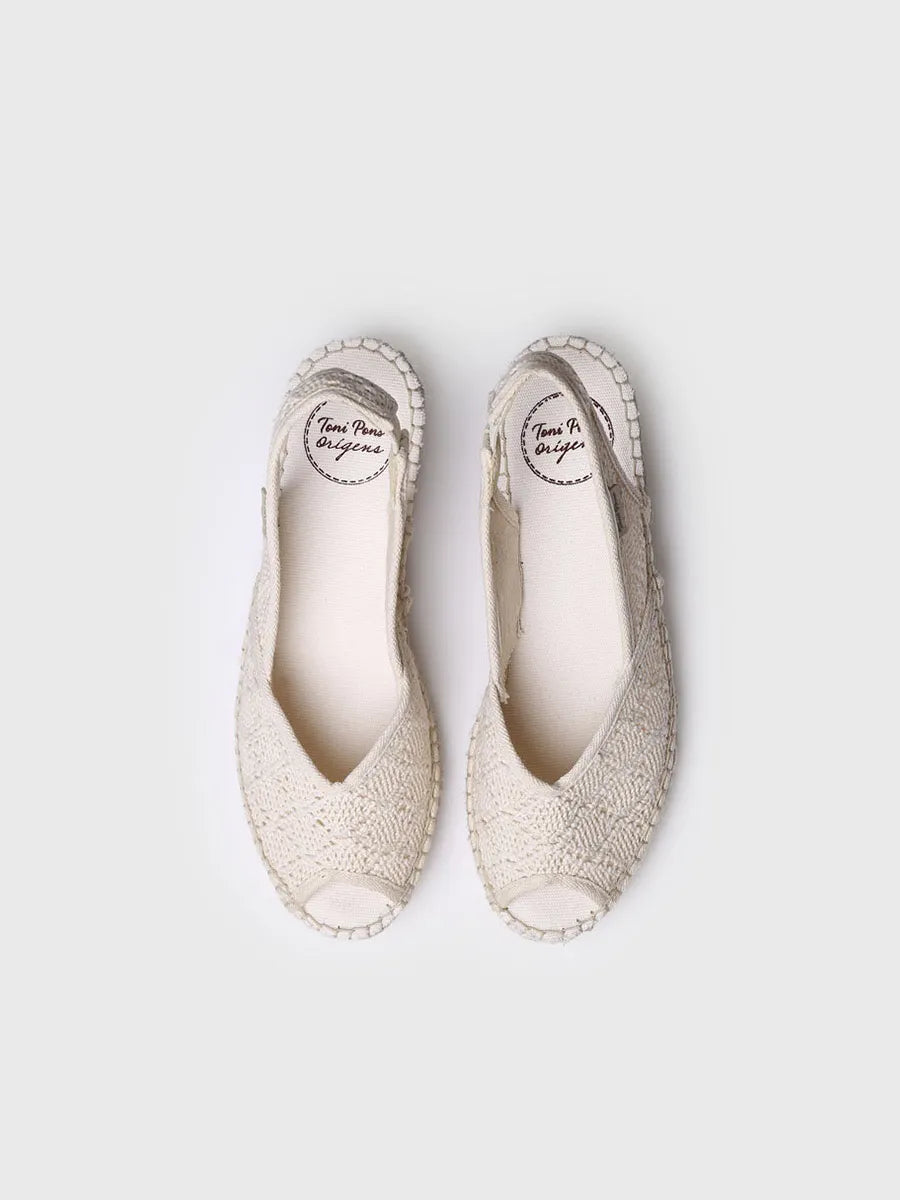 Toni Pons Blanca-AD espadrille compensée vegan écru