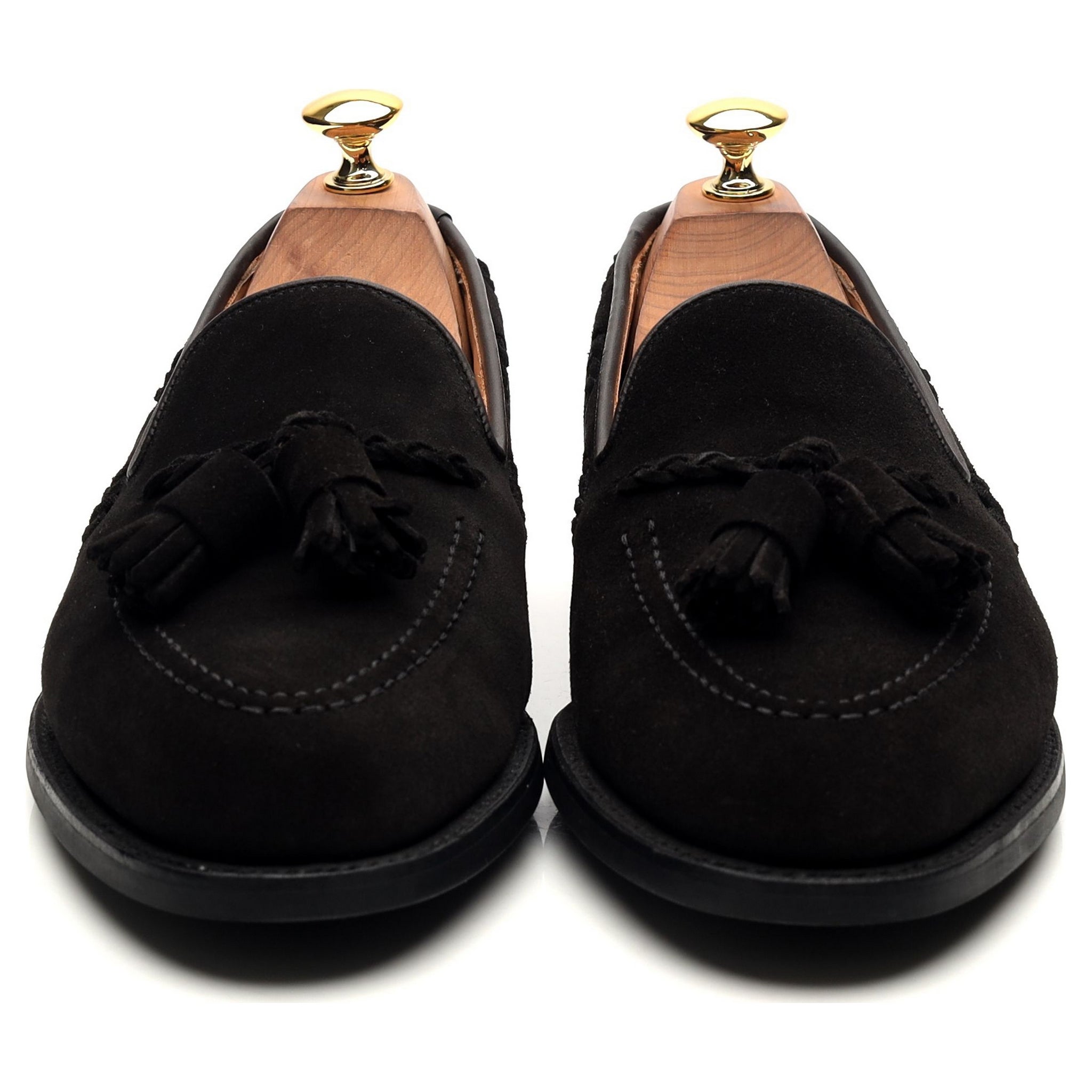 Anglo Italian Studridge mocassin suède noir 6 UK