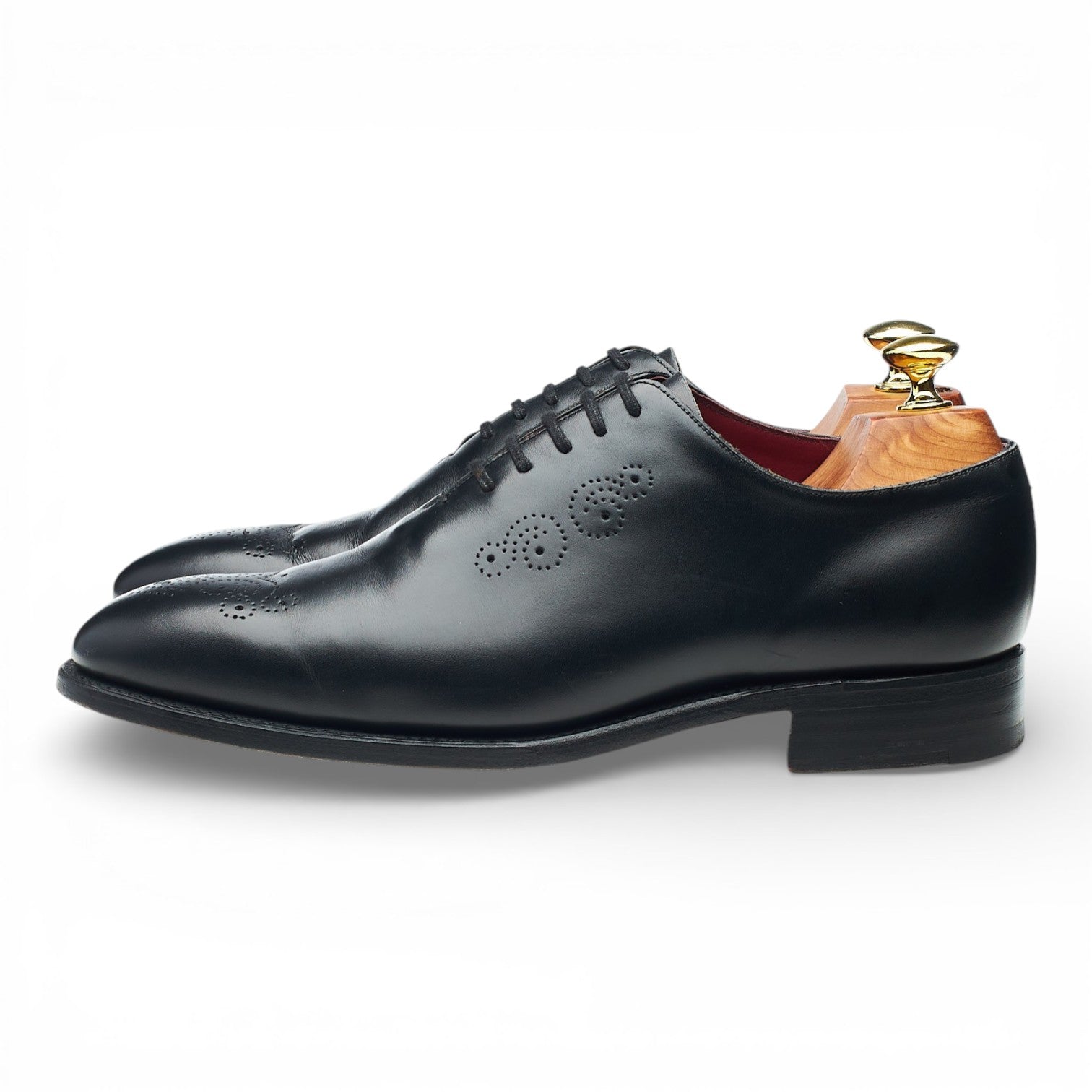 Barker MC226 oxford cuir noir UK 7 wholecut