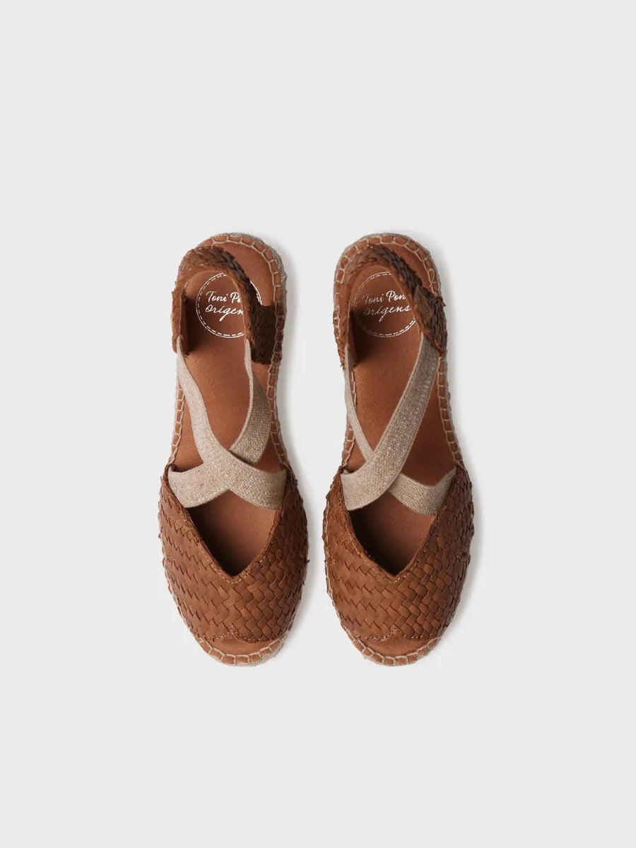 Toni Pons Salina espadrilles compensées platino tressé