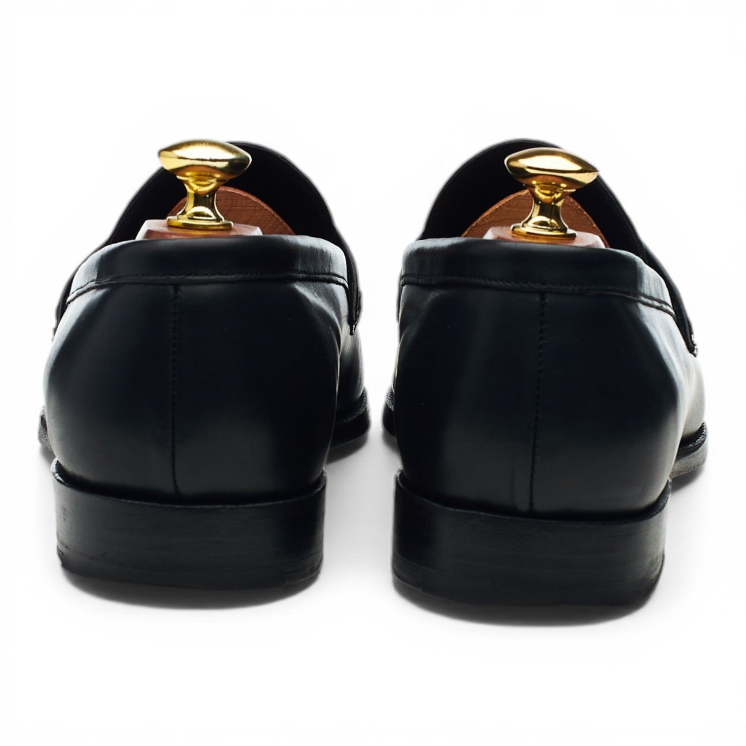 Barker Black Crown mocassins homme cuir noir UK 8.5