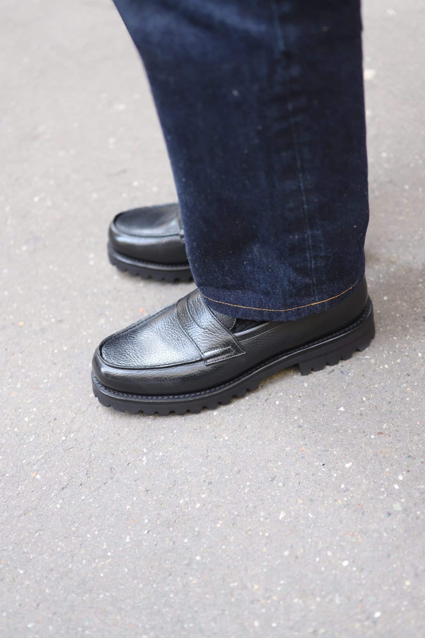 Malfroid Tilsitt II mocassin penny cuir grainé