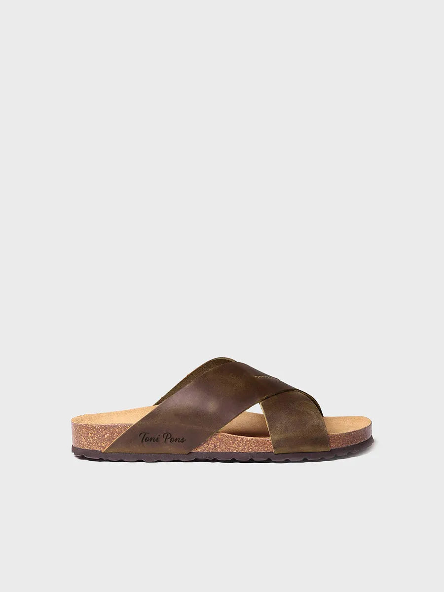 Toni Pons Gol-PE sandales homme kaki cuir huile