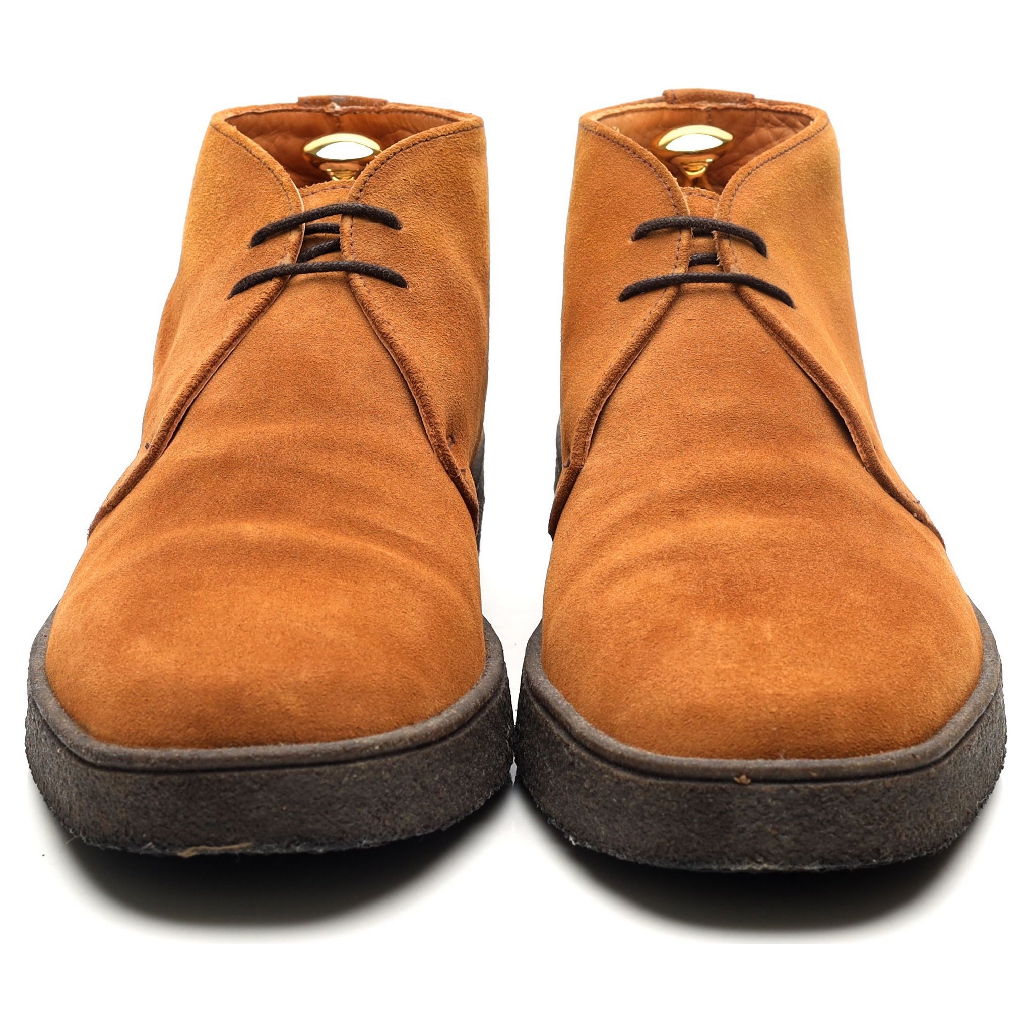 Sanders Luther boots chukka suède camel UK 10