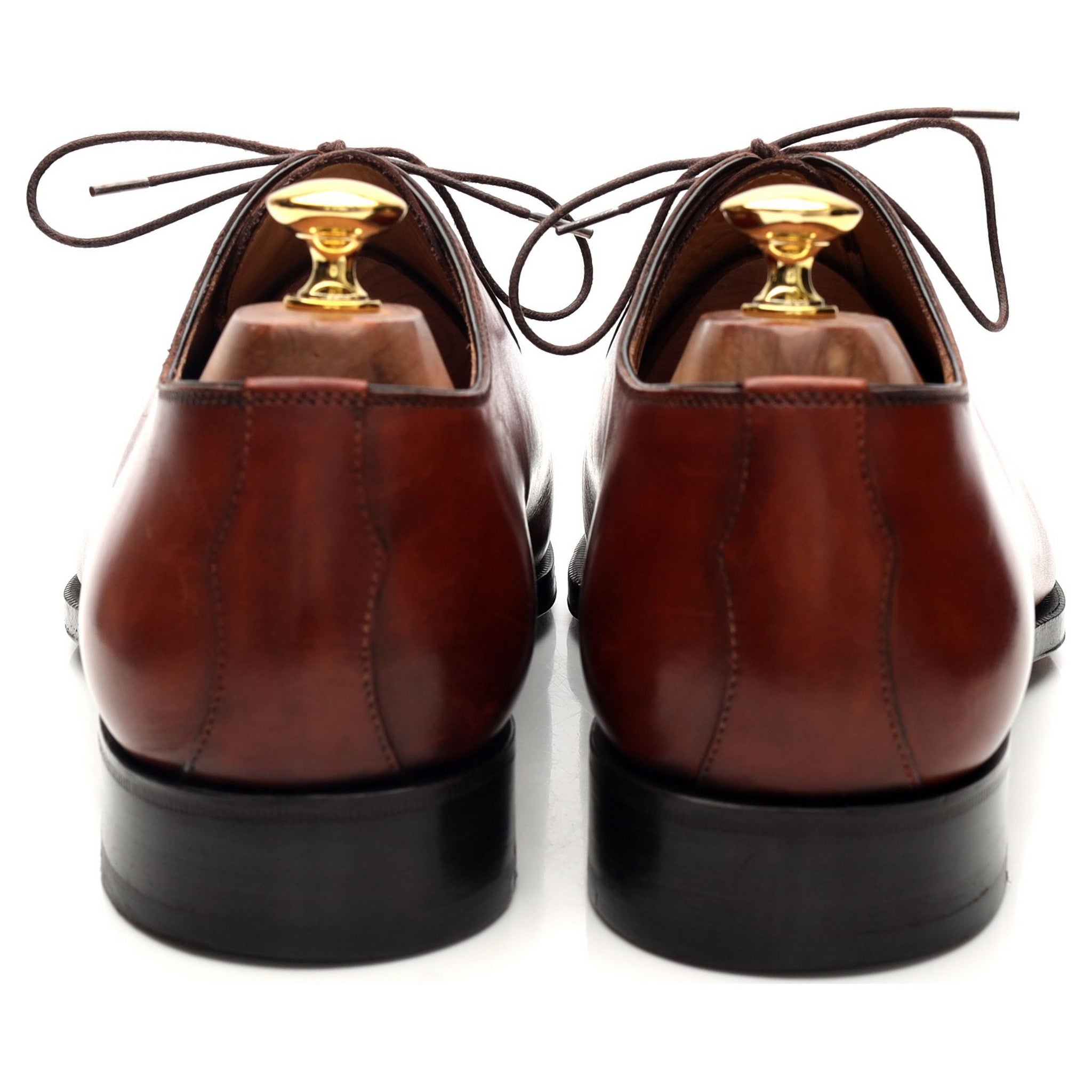 Scarpe di Bianco Ghillie oxford cuir marron UK 9,5