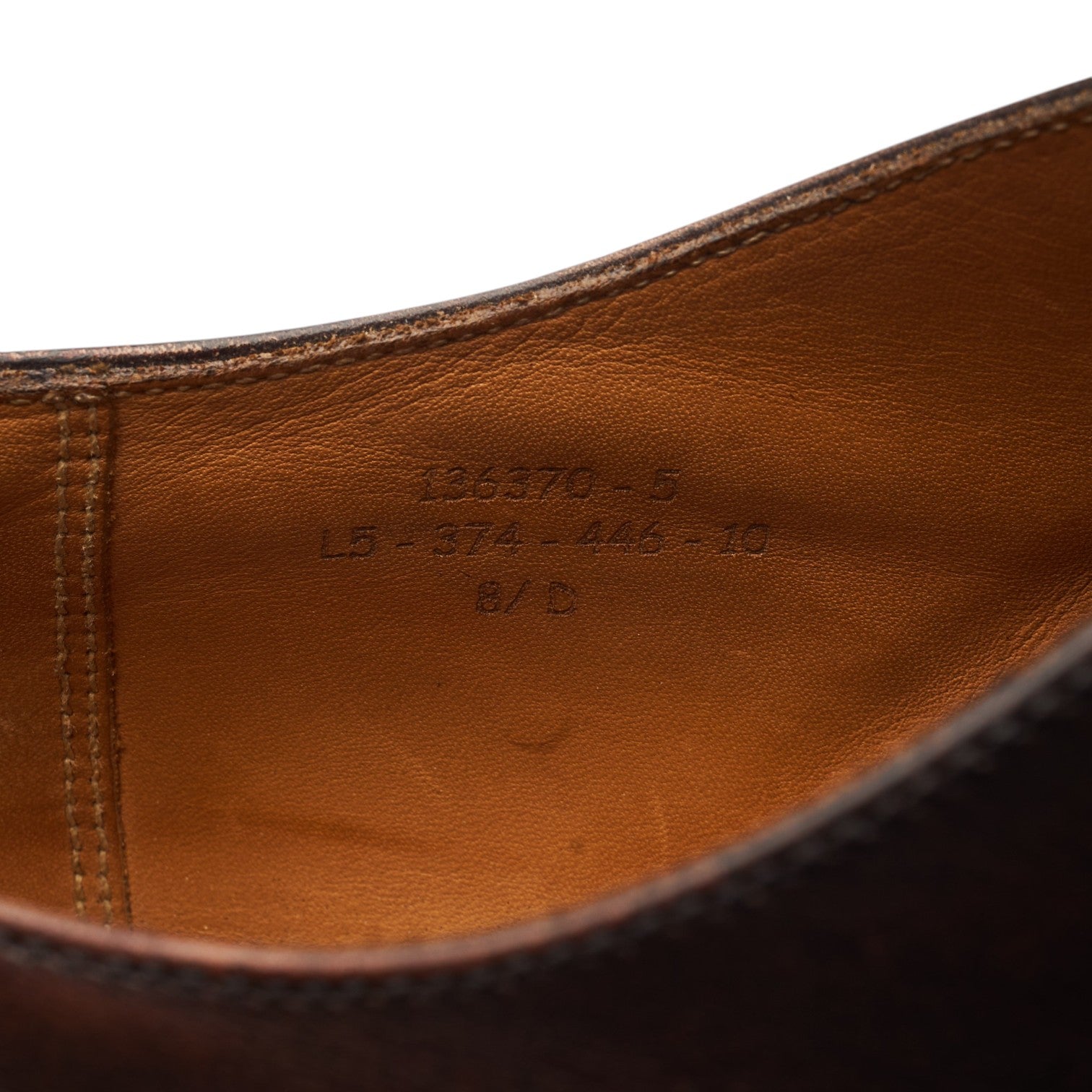 J.M. Weston 7 Eyelets oxford marron pointure UK 8 cuir patiné