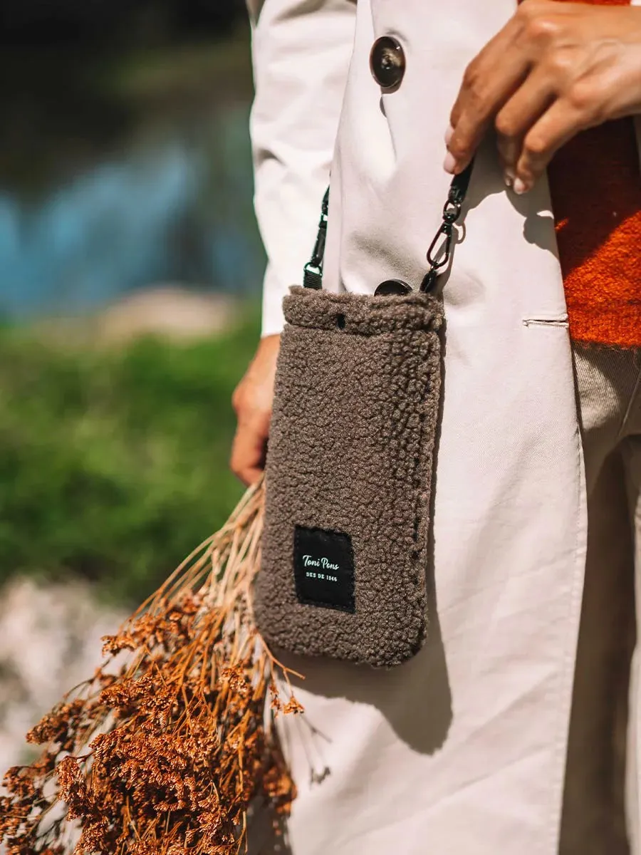 Toni Pons GABIN sac téléphone sherpa taupe