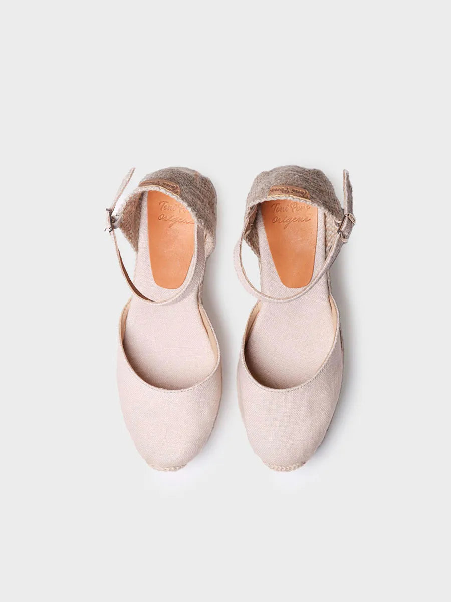 Toni Pons Laia-NT espadrille femme compensée lin