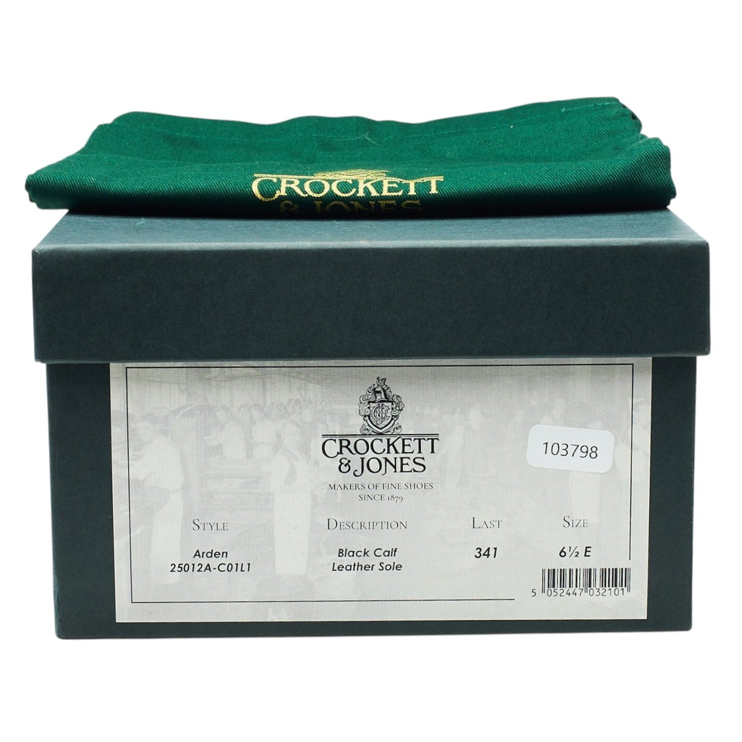 Crockett & Jones Arden Oxford cuir noir 6.5 UK