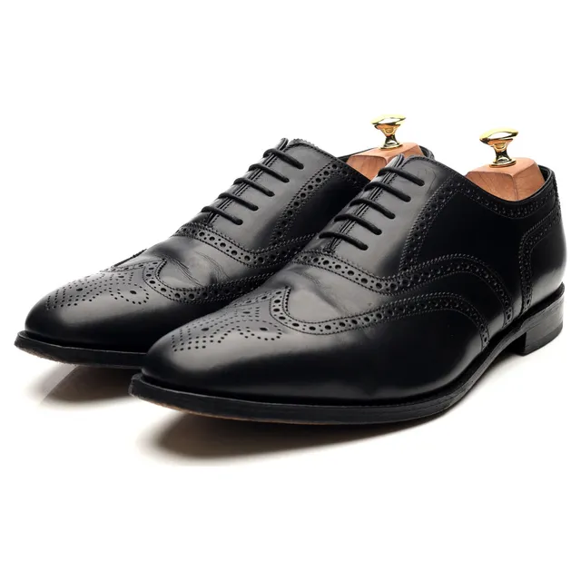 Loake 1880 Buckingham oxford cuir noir pointure UK 10,5 brogue