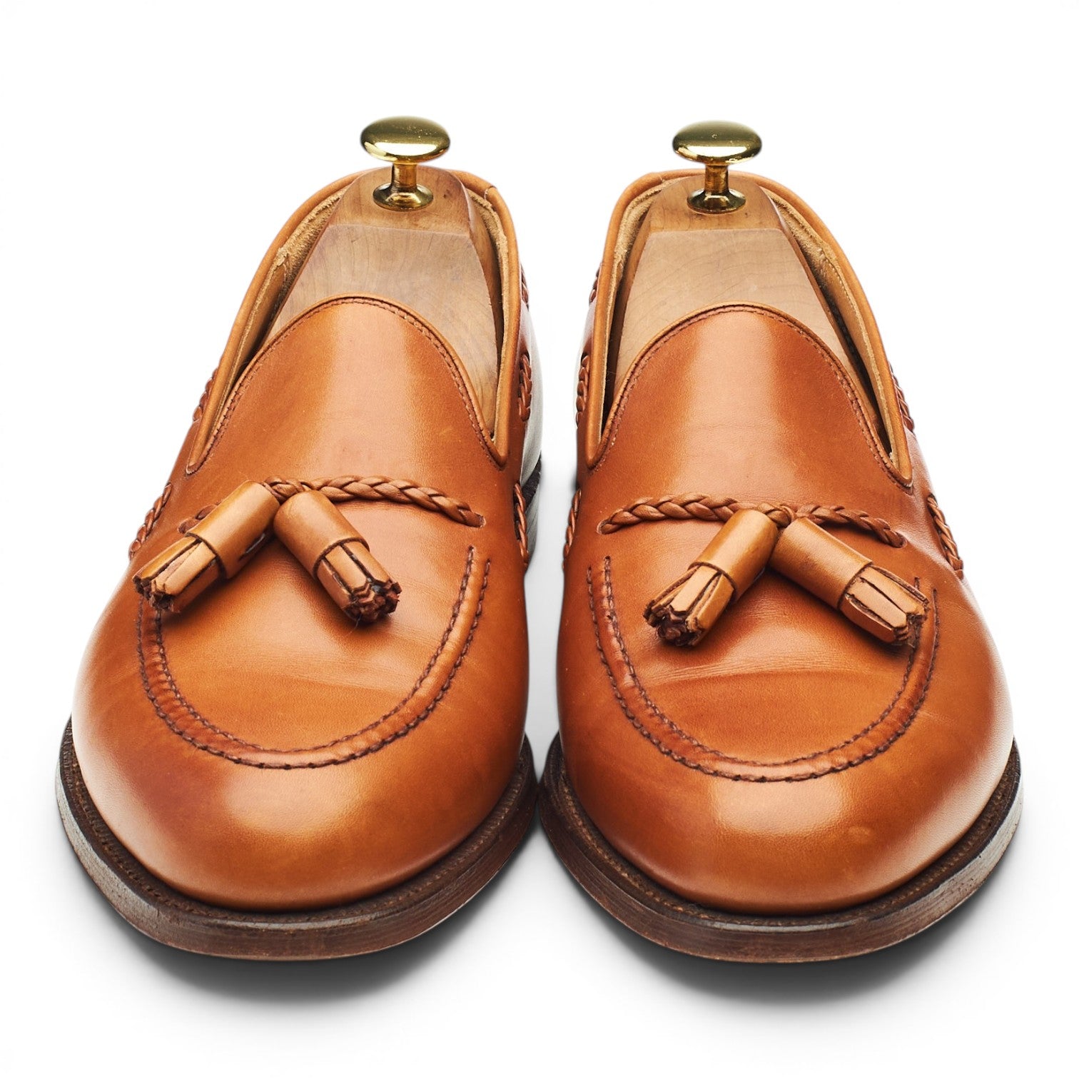 Crockett & Jones Langham mocassin pompons marron 9
