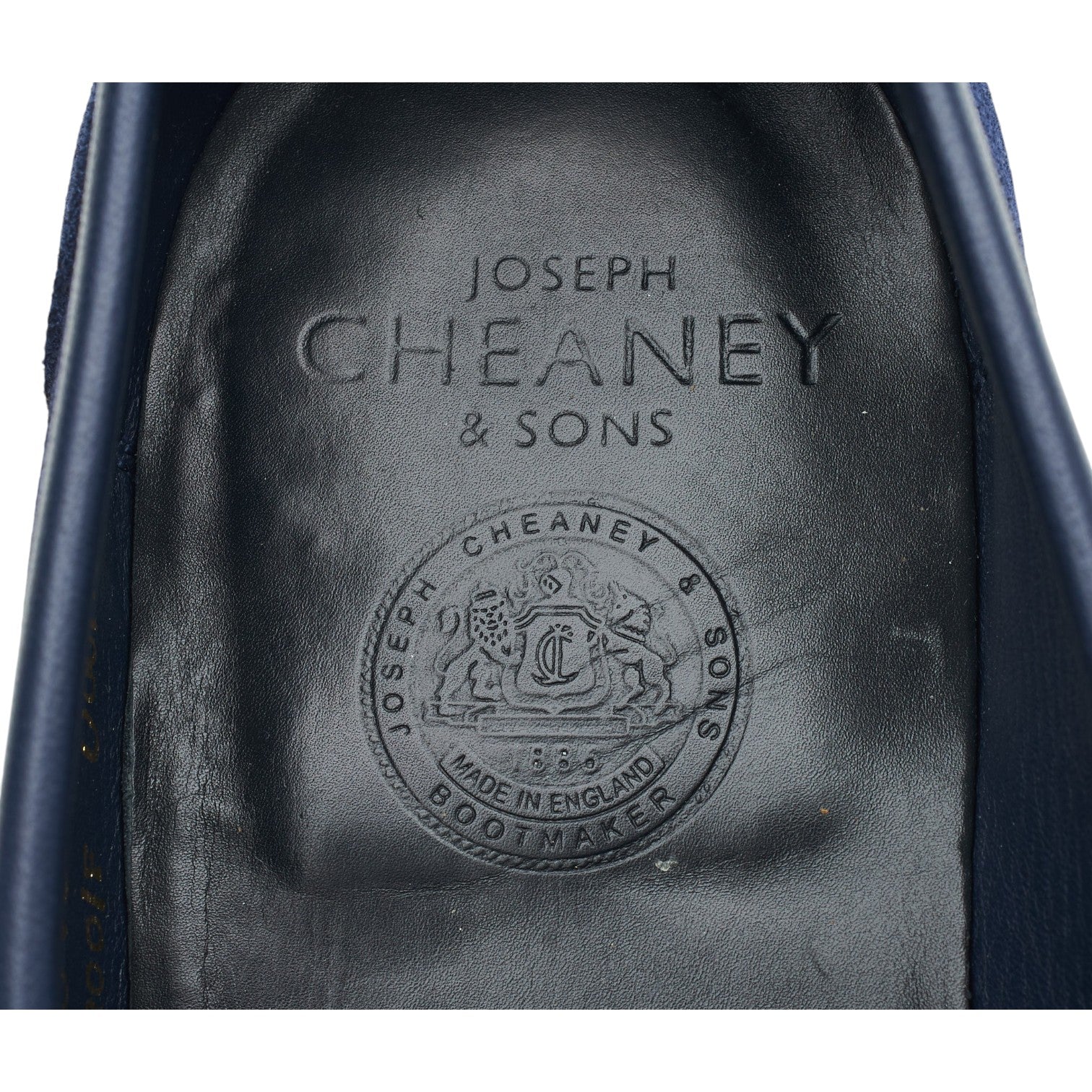 Cheaney Dover D mocassins suède bleu pointure UK 12