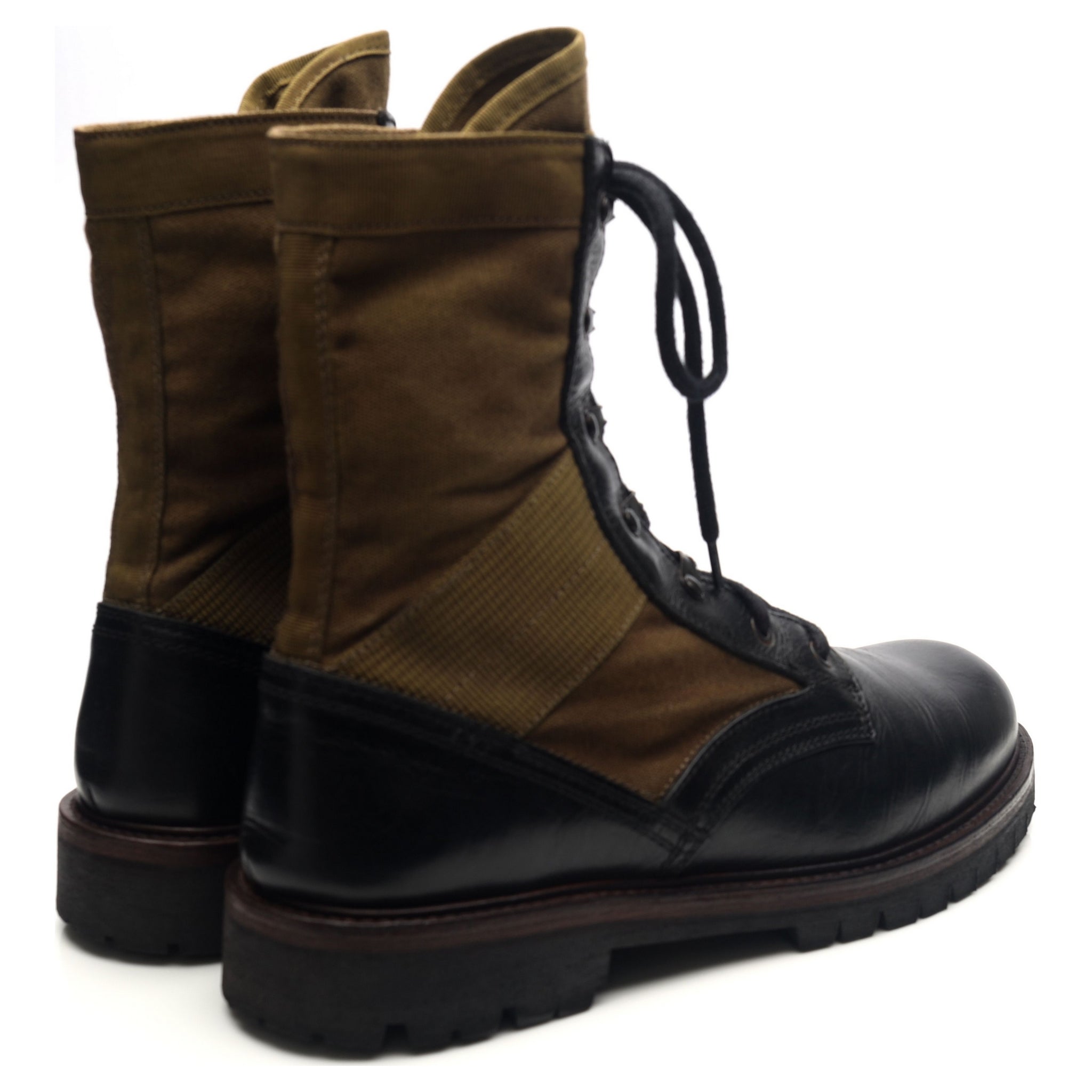 Belsaff Trooper boots combat cuir noir UK 10