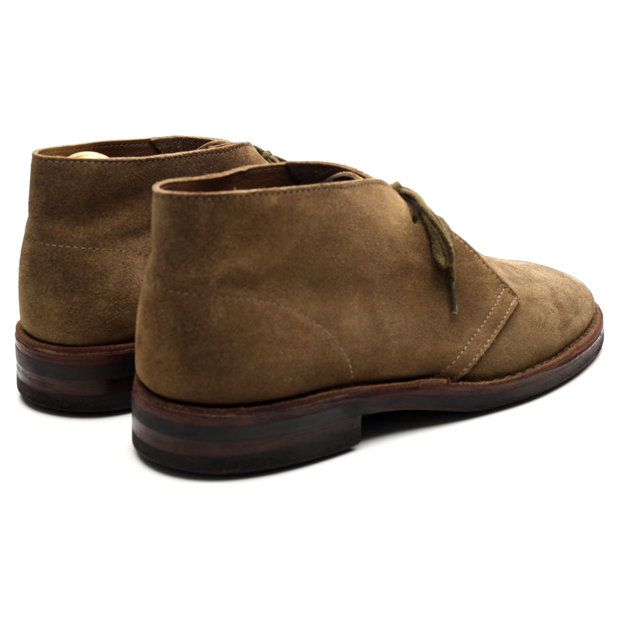 Drake's Clifford boots chukka suède taupe UK 10.5