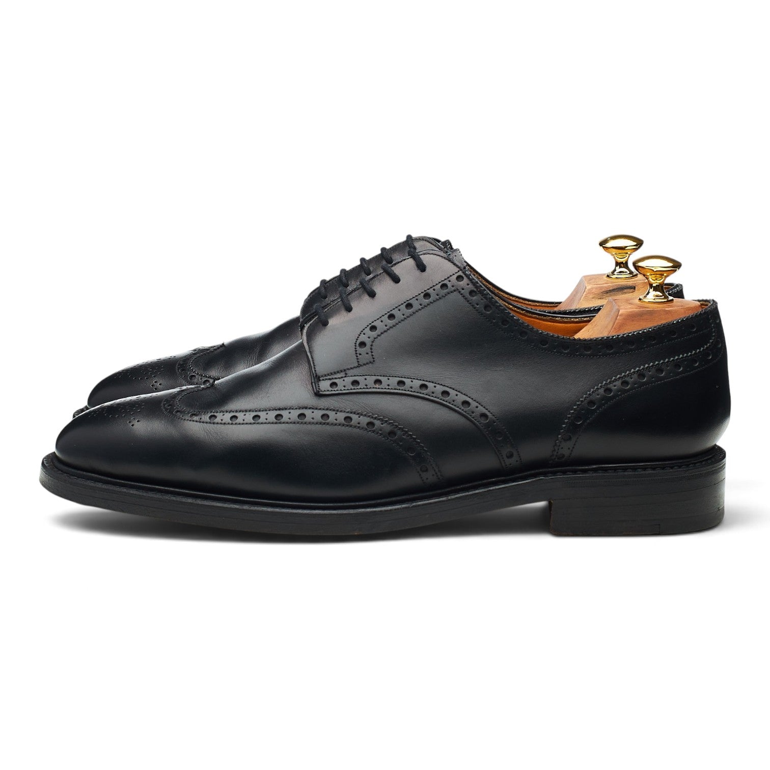 Grenson derbies cuir noir brogues pointure 10.5 UK