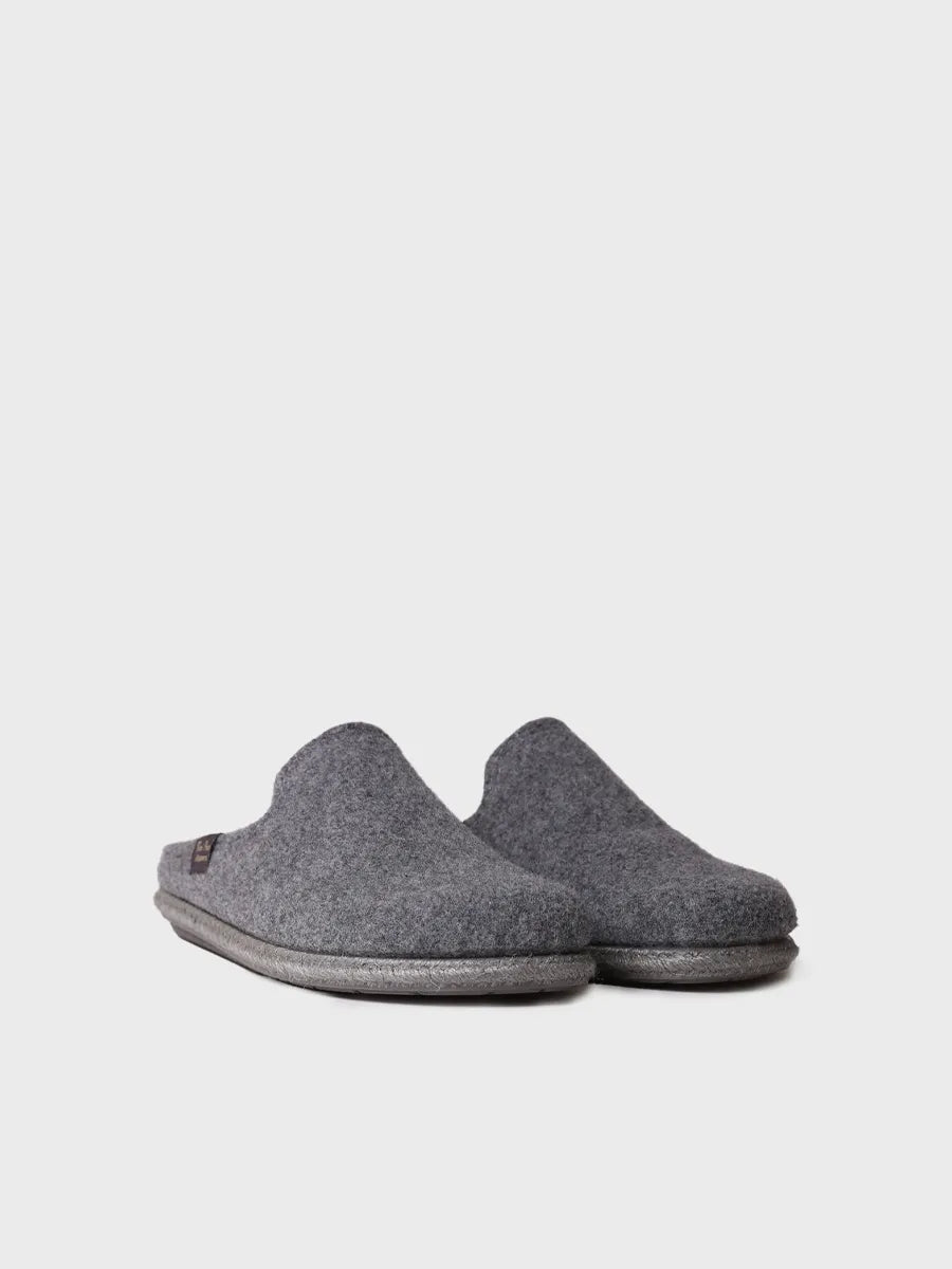 Toni Pons Tomas-RW chausson homme gris laine recyclée