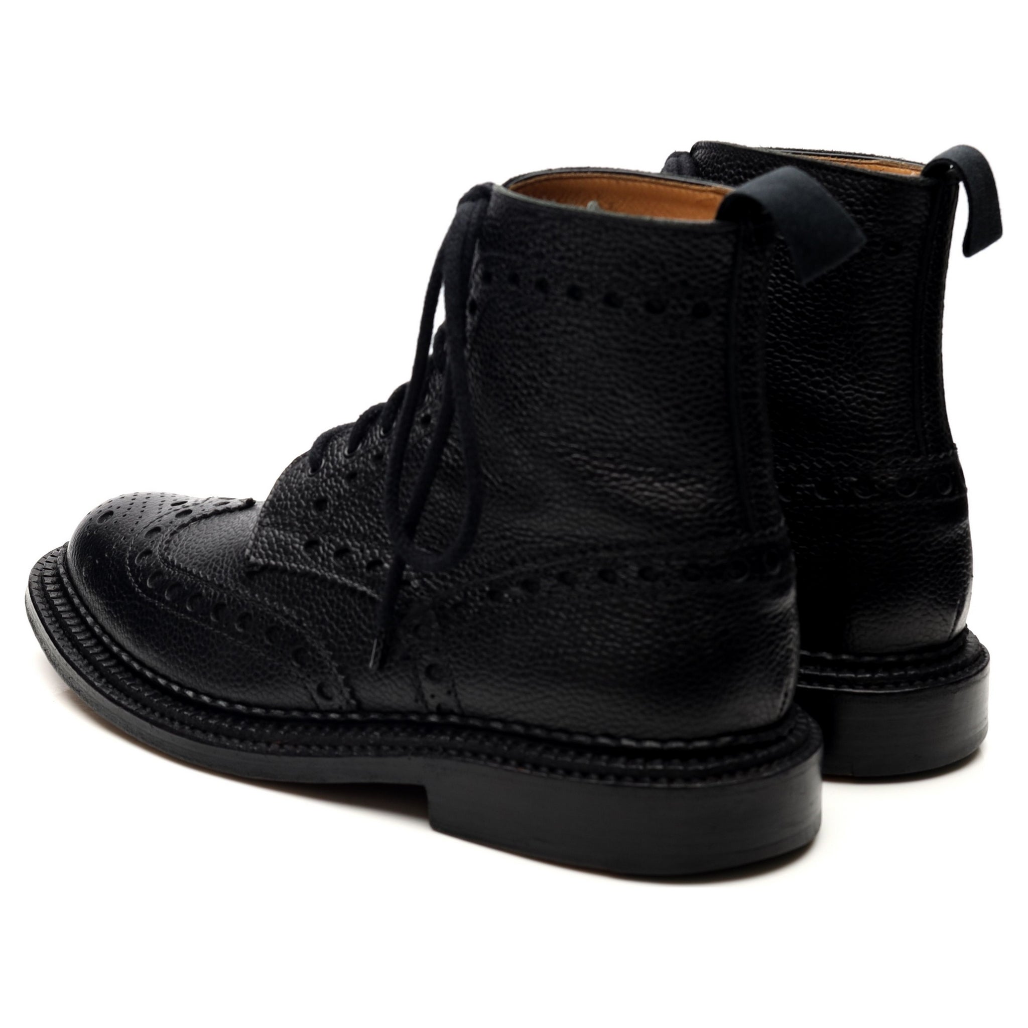 Grenson Fred boots brogue cuir noir UK 7