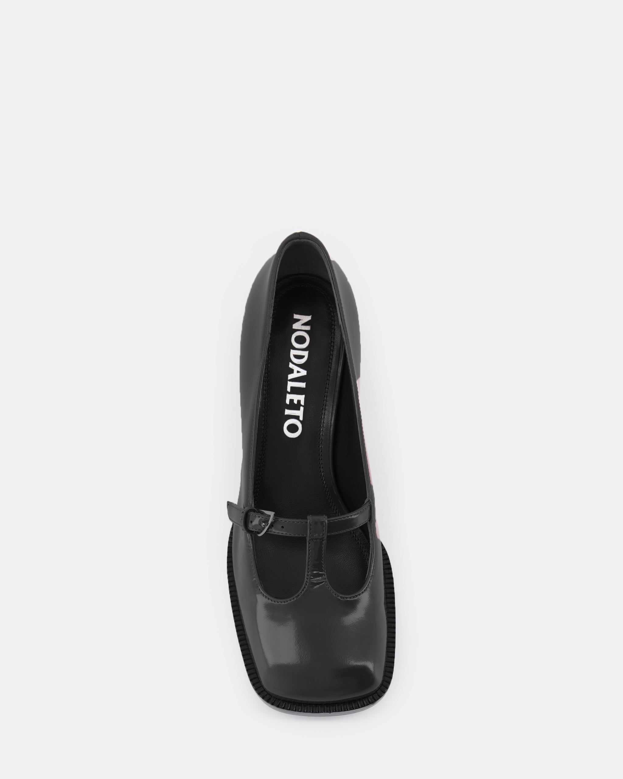 Nodaleto Bulla Bobby 50 sandales cuir noir Black Glassed talon 5 cm