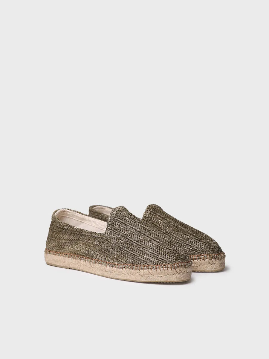 Toni Pons Damasc espadrilles raphia kaki homme