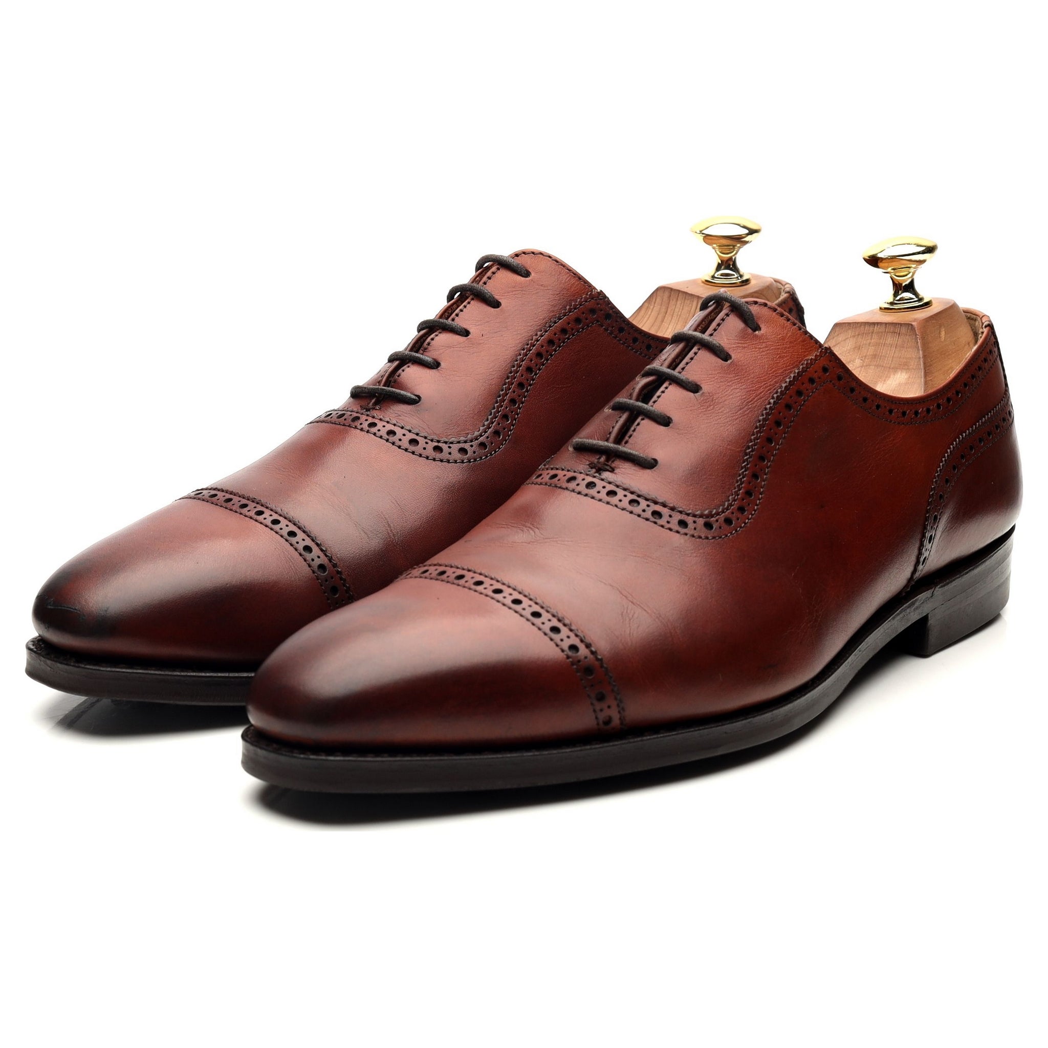 Crockett & Jones Westbourne richelieu cuir marron 8.5
