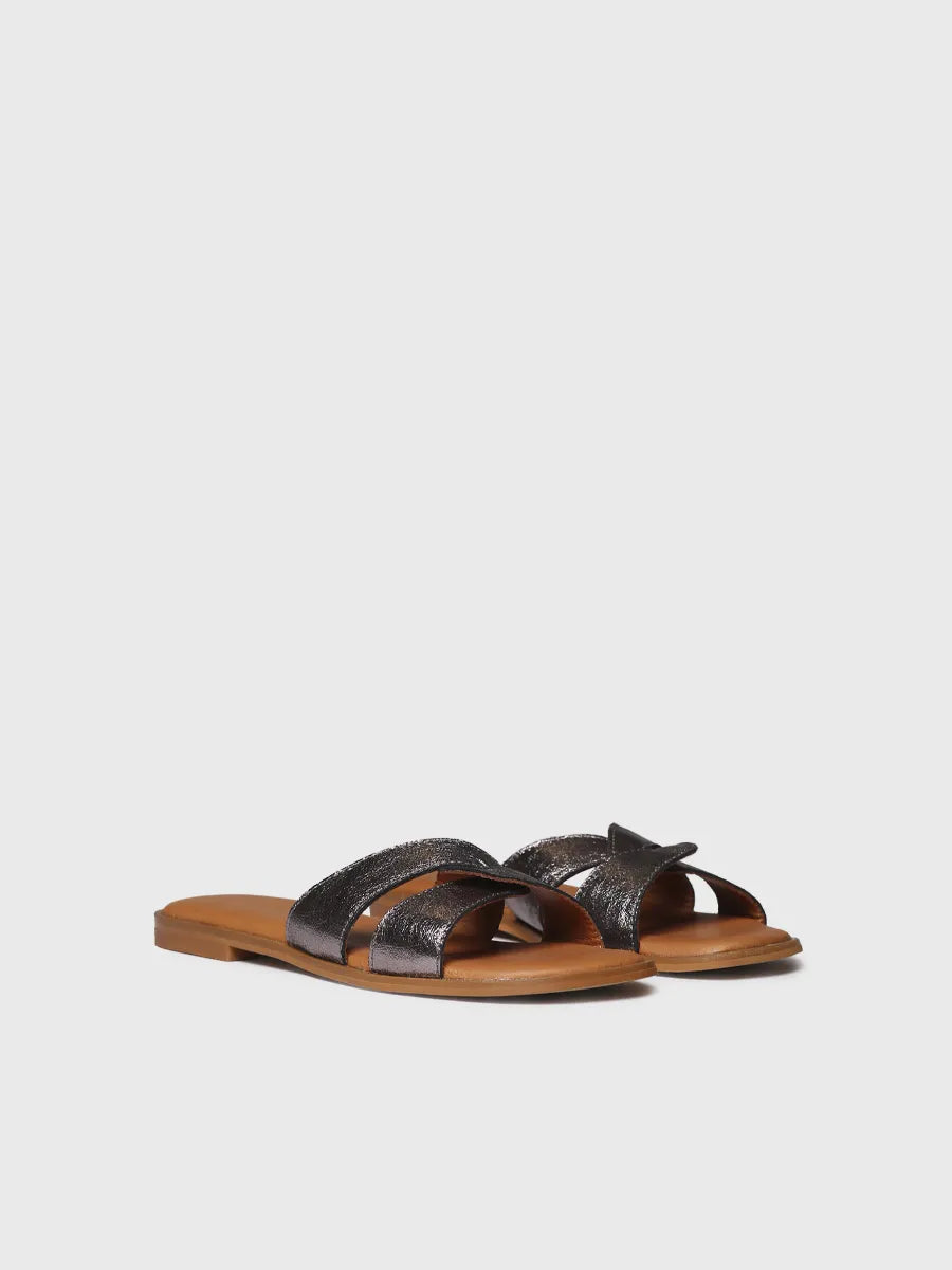 Toni Pons Brescia sandales femme cuir métallisé