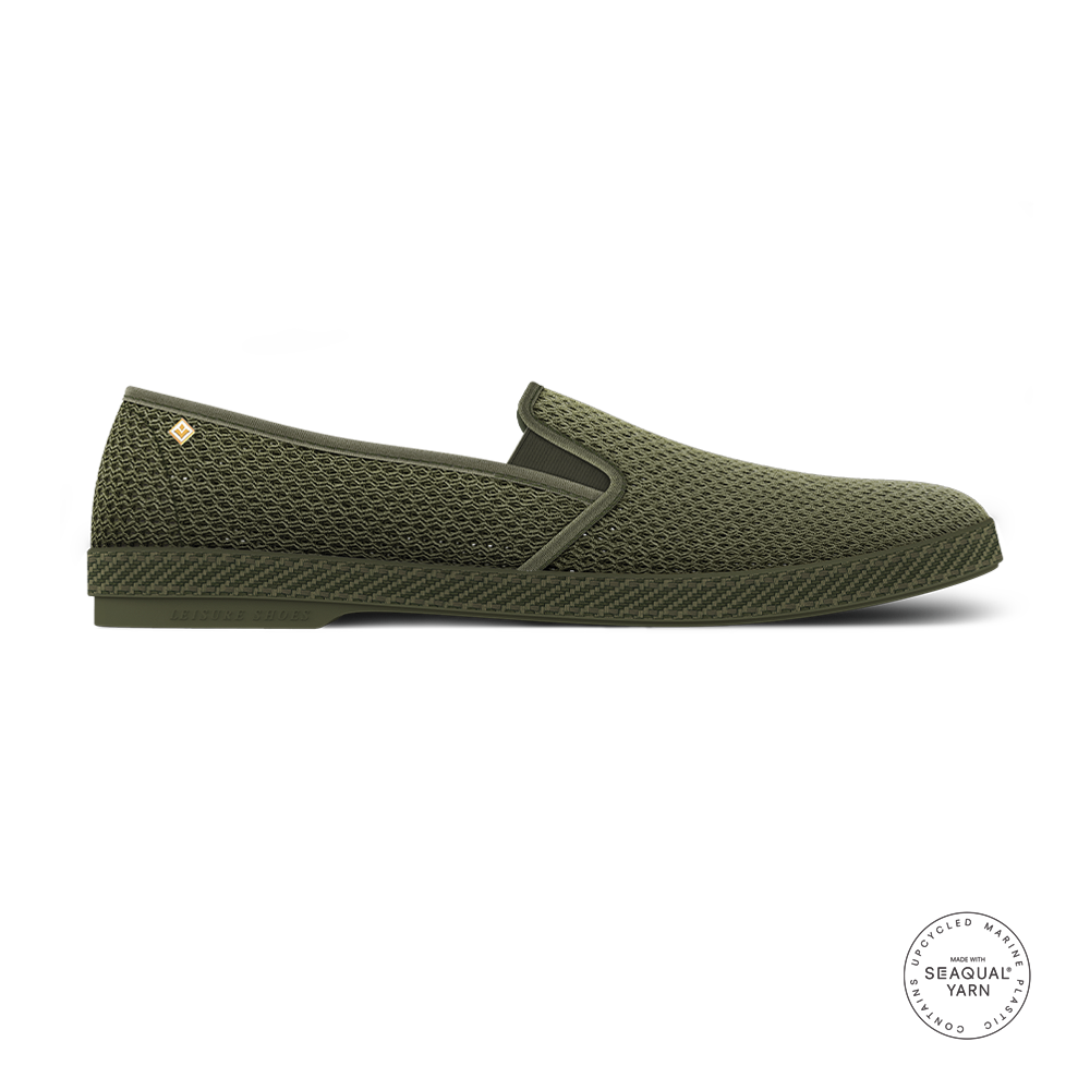 Rivieras Classic Filet Kaki espadrilles mesh coton