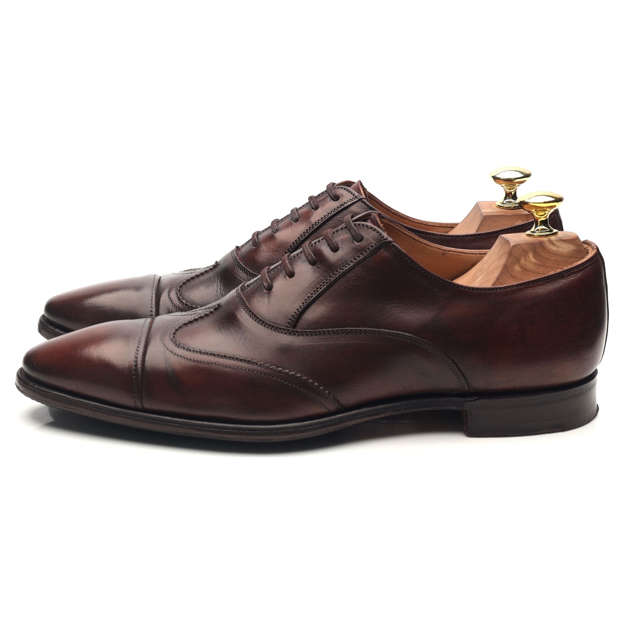 Jil Sander oxford cuir marron foncé pointure UK 7