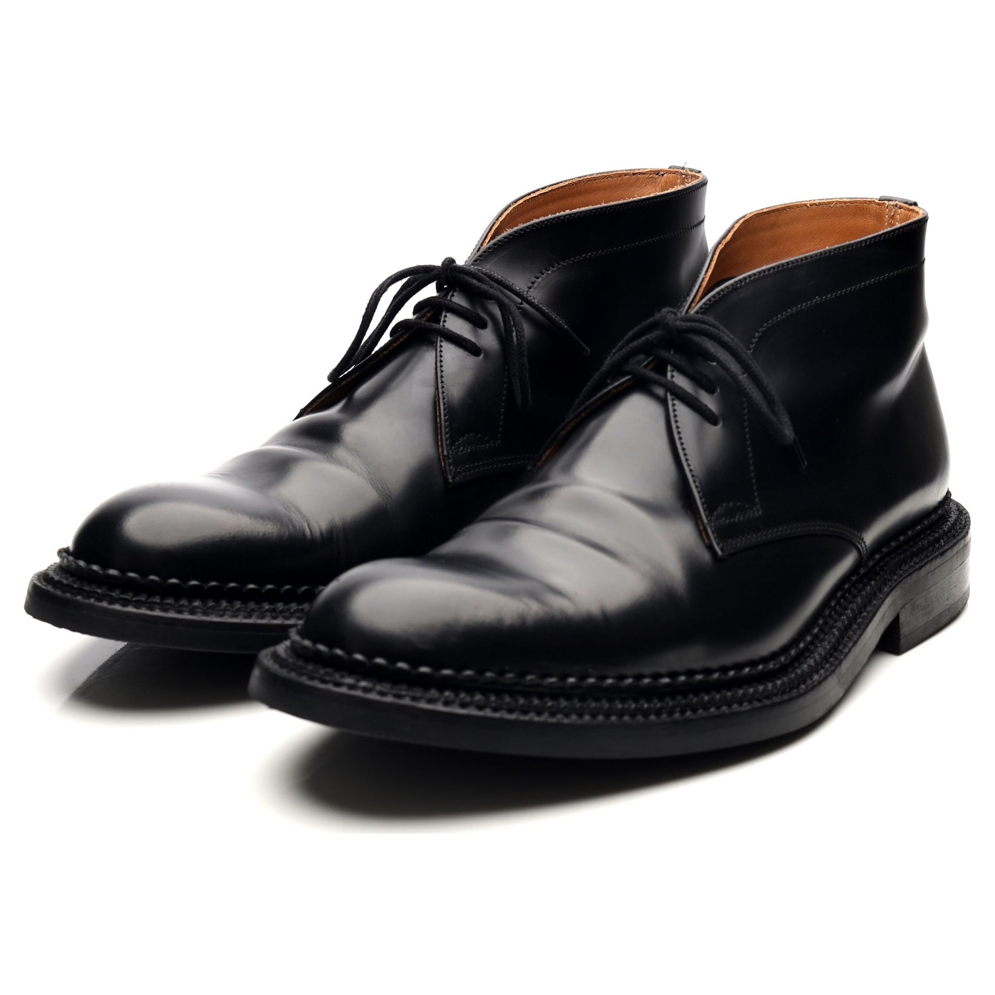 Grenson Triple Welt chukka boots cuir noir UK 8.5