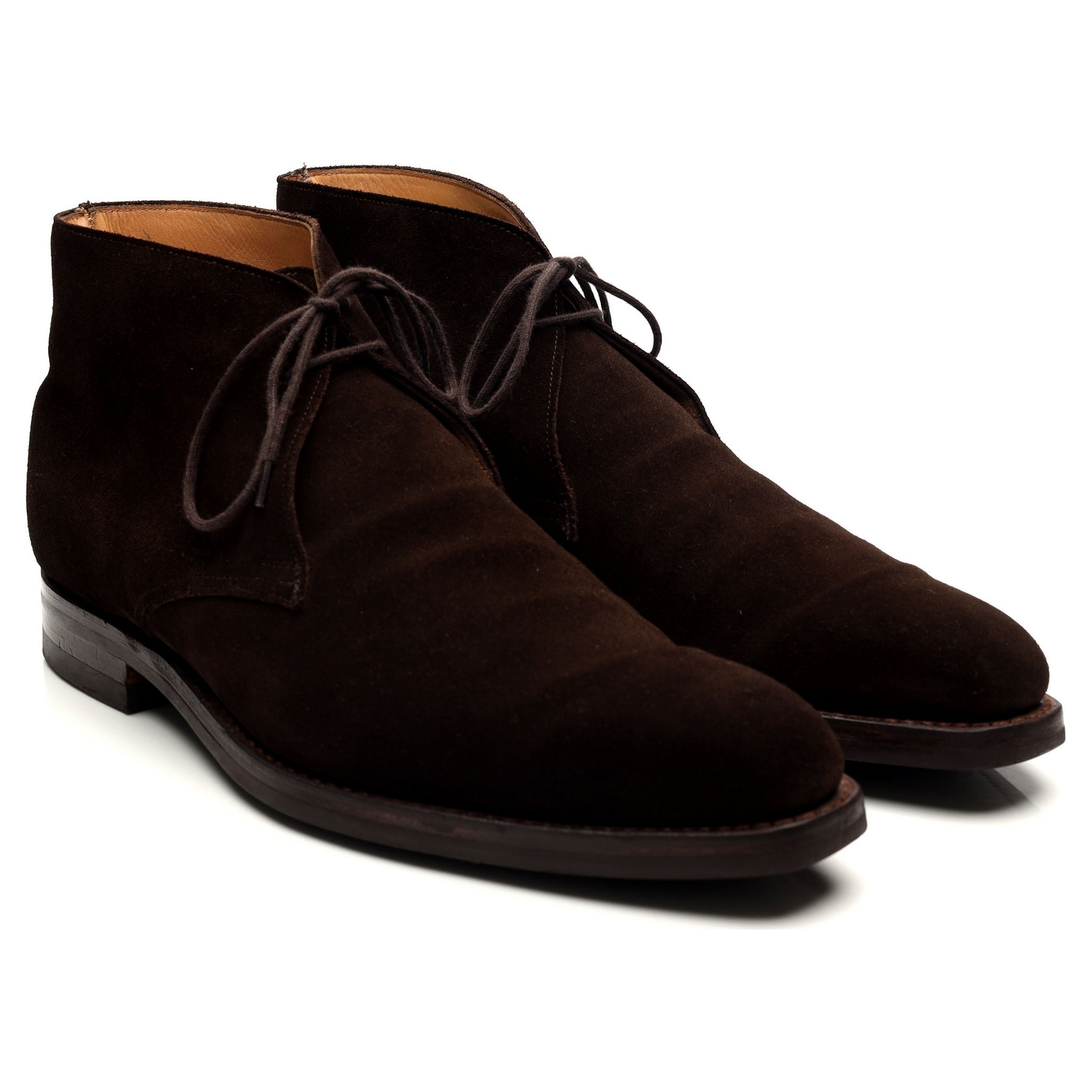 Crockett & Jones Tetbury boots daim marron UK 9
