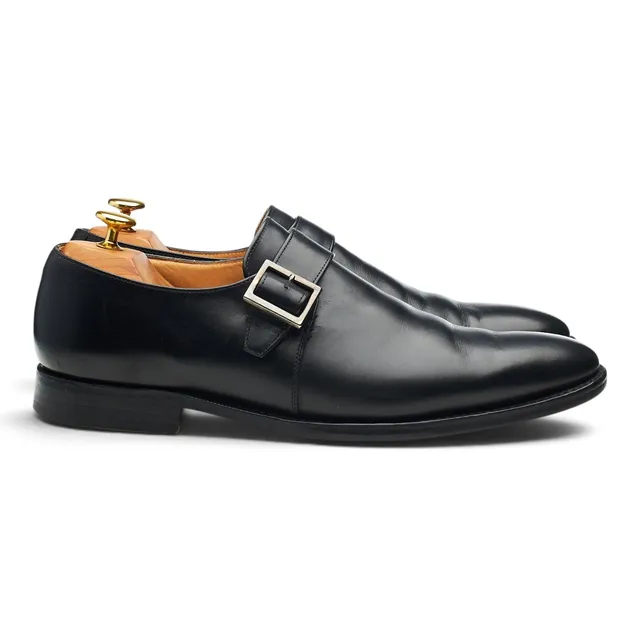 Church’s Lisbon chaussure boucle cuir noir UK 8.5