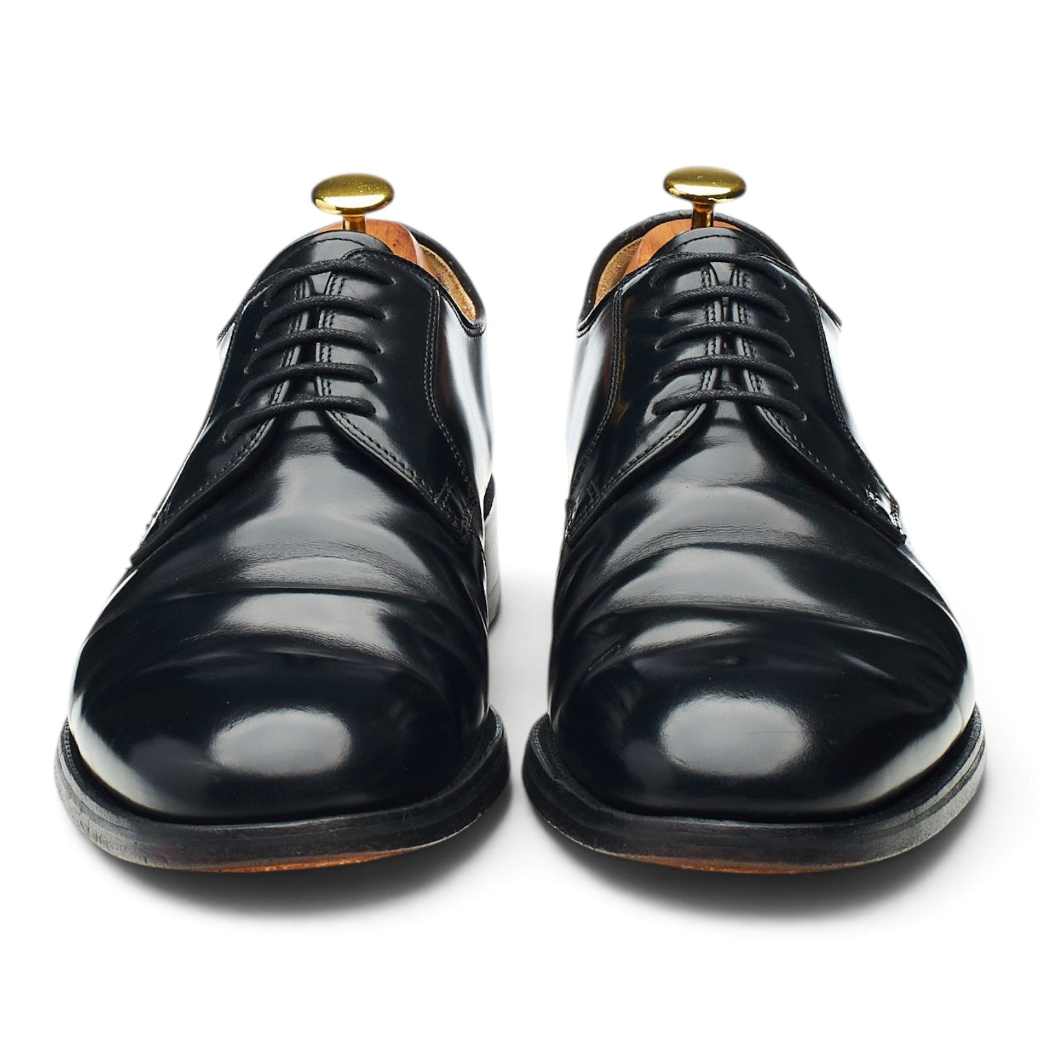 Barker derby cuir noir bout uni UK 8,5