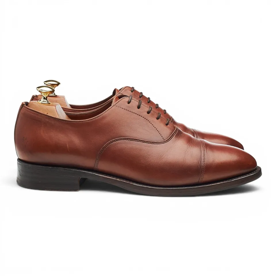 Tricker's Ash oxford cuir marron UK 10