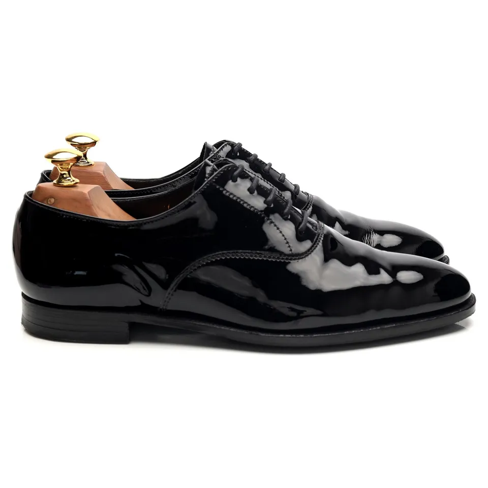 Crockett & Jones Overton richelieu verni noir UK 6.5