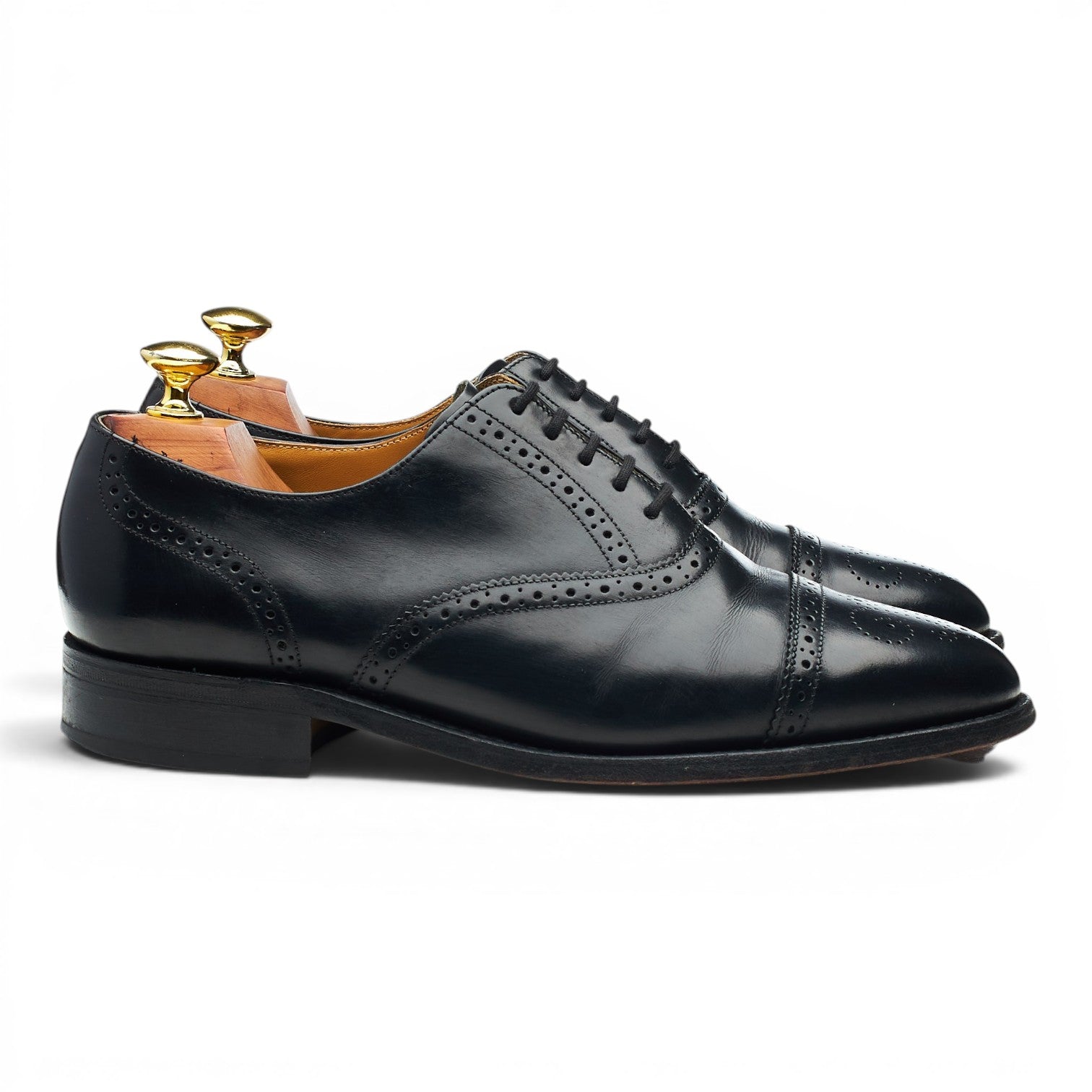 Barker Alfred chaussures oxford cuir noir pointure UK 7