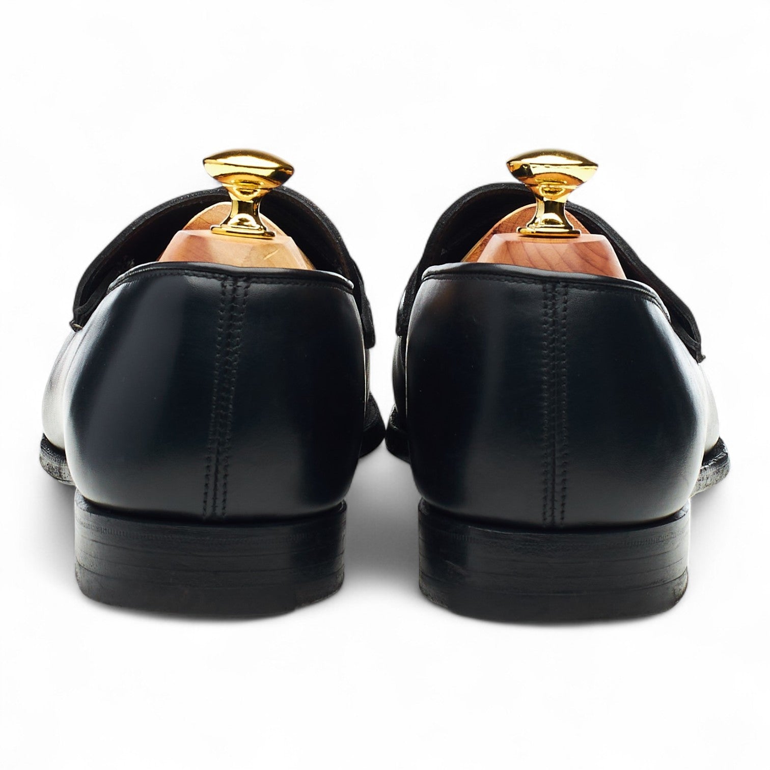 George Cleverley Matthew mocassins cuir noir UK 7