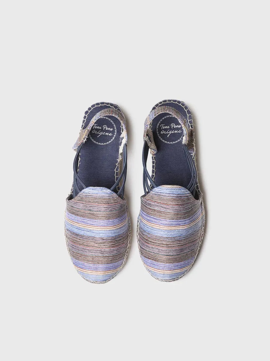 Toni Pons Noa-HV espadrilles bleues élastiques vegan
